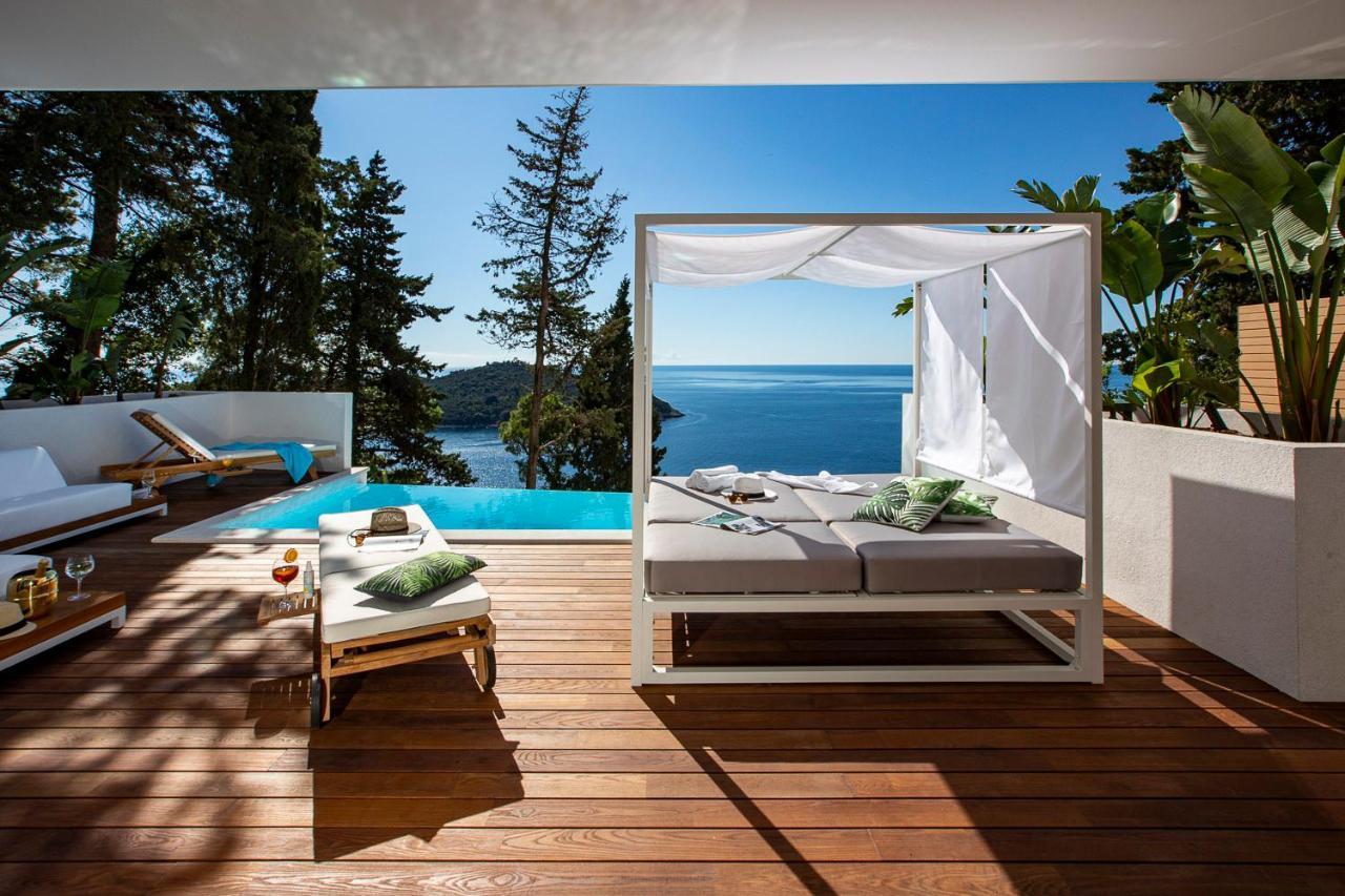 Villa T Dubrovnik - Wellness And Spa Luxury Villa With Spectacular Old Town View Exteriör bild